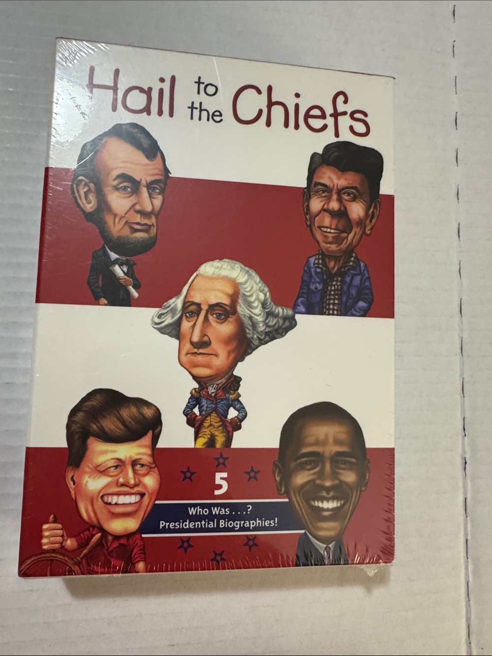 Hail to the Chiefs: Red & White Kids' Presidential Coffee Table Book (232)